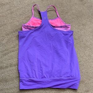 Purple and Pink Racerback Ivivvia Tank Top
